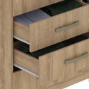 Ver mais imagens de Cômoda Fellicci Chicago 2 Portas 5 Gavetas 3kg por Gaveta Mdp Marrom