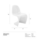 Ver imagem 5 de Cadeira infantil Panton Junior - Kids - Branco brilho