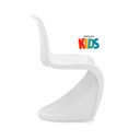 Ver imagem 2 de Cadeira infantil Panton Junior - Kids - Branco brilho