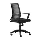 Ver imagem 4 de Cadeira de Escritório Giratória Stay Encosto em Tela Universal Base Nylon Assento Crepe Preto