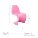 Ver imagem 4 de Cadeira infantil Panton Junior - Kids - Rosa brilho