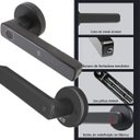 Ver imagem 7 de Fechadura Digital Eletronica App Bluetooth Porta Inteligente Biometria Senha Card Chaves Portao Segu