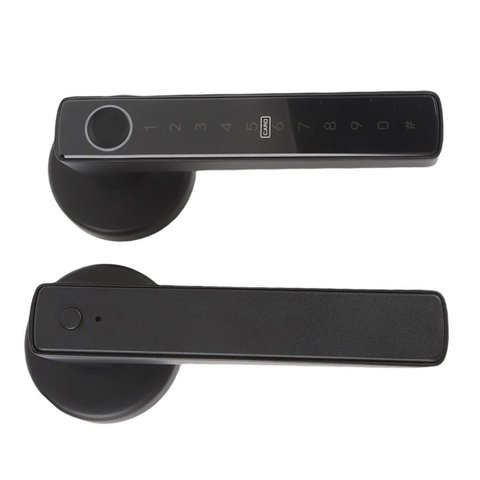 Fechadura Digital Eletronica App Bluetooth Porta Inteligente Biometria Senha Card Chaves Portao Segu