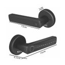 Ver imagem 3 de Fechadura Digital Eletronica App Bluetooth Porta Inteligente Biometria Senha Card Chaves Portao Segu