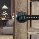 Ver mais imagens de Fechadura Digital Eletronica App Bluetooth Porta Inteligente Biometria Senha Card Chaves Portao Segu