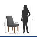 Ver imagem 4 de Conjunto Mesa Arizona 120cm com 4 Cadeiras Canela Tampo Smart Plus com Vidro