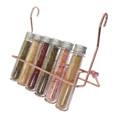Porta Temperos Com 6 Tubos Pet Cobre Jomer