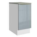 Ver imagem 1 de Balcão de Cozinha 40 Cm 1 Porta Branco/cinza Lux Madesa Branco/cinza
