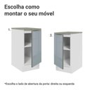 Ver imagem 4 de Balcão de Cozinha 40 Cm 1 Porta Branco/cinza Lux Madesa Branco/cinza
