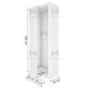 Ver imagem 2 de CABIDEIRO DE CANTO PARA CLOSET M142.2021.B (LOJA, CASA) MUNDI MOVEIS