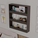 Ver imagem 3 de Nicho Organizador Infantil Bambino Preto para Livros e Brinquedos