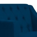Ver imagem 4 de Kit 2 Poltronas Estofada para Hall de Entrada Genesis Suede Azul Marinho - Lm Decor