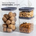 Ver imagem 3 de Conjunto 6 Potes Herméticos 1l Potes Pequenos Chumbo Porta Mantimentos Plasvale