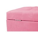 Ver imagem 3 de Recamier Puff Baú Sapateira e Gaveta 90 Cm para Cama de Solteiro - Rosa Pink