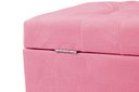 Ver imagem 3 de Recamier Puff Baú Sapateira e Gaveta 90 Cm para Cama de Solteiro - Rosa Pink