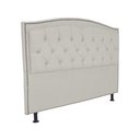 Ver imagem 2 de Cabeceira Queen 160 Cm para Cama Box Diana Suede Bege - Fina Mobília