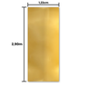 Revestimento Efeito Metálico Liso Dourado Interno/externo 2,90m X 1,22cm - 3