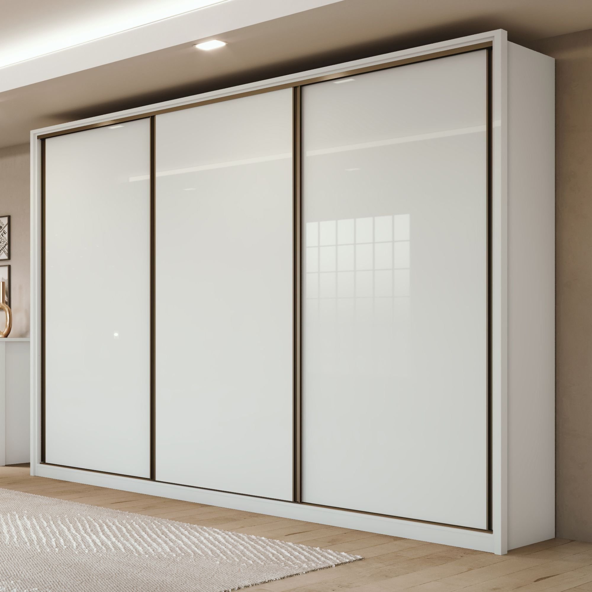 Guarda Roupa Casal 3 Portas de Correr 6 Gavetas 270,5cm Spazio 100% MDF Branco é ruim? Guarda Roupa Casal 3 Portas de Correr 6 Gavetas 270,5cm Spazio 100% MDF Branco é boa?
