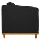 Ver imagem 7 de Kit Sofá 2 Lugares e Poltrona Europa Suede Preto ADJ Decor
