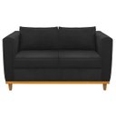 Ver mais imagens de Kit Sofá 2 Lugares e Poltrona Europa Suede Preto ADJ Decor