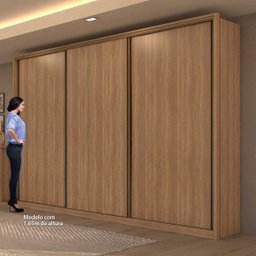 Guarda-Roupa Casal 3 Portas de Correr 6 Gavetas Spazio Lopas - 5 Guarda-Roupa Casal 3 Portas de Correr 6 Gavetas Spazio Lopas - 5