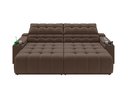 Ver imagem 5 de Sofá Connect Premium 2,30m Assento Retrátil e Reclinável com Porta Copos e Entrada USB Suede Marrom