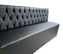 Ver imagem 1 de POLTRONA SOFÁ BOOTH BLACK 1,30CM CAPITONE A  MÃO SKU160
