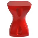Ver imagem 1 de Mesa Vermelha Multiuso Design Moderno Mesa Lateral Apoio Decorativo para Piscina Jardim Varanda Sala