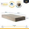 Cama Box com Colchão de Molas Ensacadas Ortobom Airtech Springpocket + Auxiliar Unique Solteiro 88cm - 8