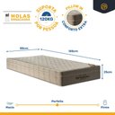 Ver mais imagens de Cama Box com Colchão de Molas Ensacadas Ortobom Airtech Springpocket + Auxiliar Unique Solteiro 88cm
