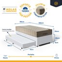 Ver imagem 6 de Cama Box com Colchão de Molas Ensacadas Ortobom Airtech Springpocket + Auxiliar Unique Solteiro 88cm