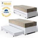 Ver imagem 3 de Cama Box com Colchão de Molas Ensacadas Ortobom Airtech Springpocket + Auxiliar Unique Solteiro 88cm
