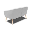 Ver imagem 5 de Namoradeira 02 Lugares Stella Suede Natural Cinza