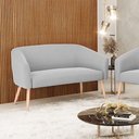 Ver mais imagens de Namoradeira 02 Lugares Stella Suede Natural Cinza