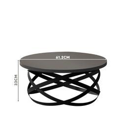Mesa De Centro Pequena Industrial Onix Fosco 8045 JB Bechara - 4 Mesa De Centro Pequena Industrial Onix Fosco 8045 JB Bechara - 4
