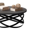 Ver imagem 3 de Mesa De Centro Pequena Industrial Onix Fosco 8045 JB Bechara