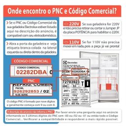 Gaxeta Borracha Geladeira Electrolux Porta Inferior Dc45 Dc47 - 4