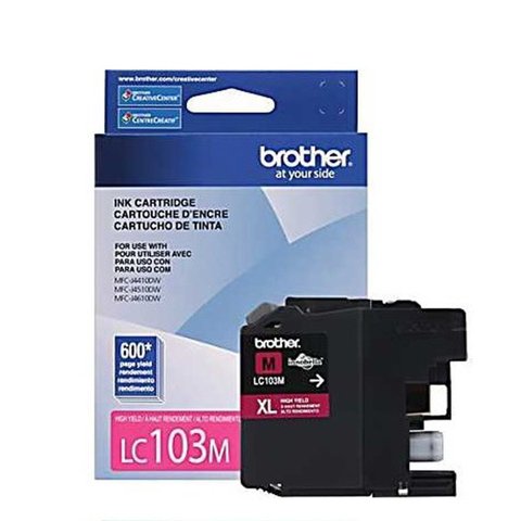Cartucho de Tinta Brother Lc-103m Lc-103 Magenta Mfc-j4310dw Mfc-j4510dw Mfc-j4410dw Original 6ml