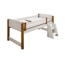 Ver imagem 4 de Cama Naty Branco/Mel com 2 baús e escadinha com colchão