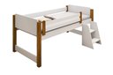 Ver imagem 4 de Cama Naty Branco/Mel com 2 baús e escadinha com colchão
