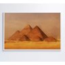 Quadro Pintura Pirâmides - 60x40 cm - Tecido Canvas - 7