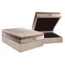Ver imagem 1 de Conjunto Box Baú Casal: Colchão Molas Paropas Masterpocket Ensacadas Eco Linho + Base Crc Suede