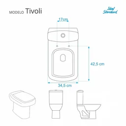 Assento Sanitário Tivoli Verde Claro para vaso Ideal Standard - 5