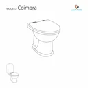 Ver imagem 2 de Assento Sanitário Poliester Coimbra Branco para vaso Luzarte Estrela