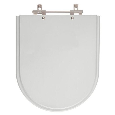 Assento Sanitário Poliester Omega Cinza para vaso Deca