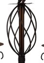 Ver imagem 4 de Luminária Pendente de Ferro Artesanal Decorativo para Quarto Moderno - Verniz