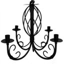 Ver imagem 1 de Luminária Pendente de Ferro Artesanal Decorativo para Quarto Moderno - Preto