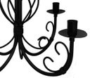 Ver imagem 4 de Luminária Pendente de Ferro Artesanal Decorativo para Quarto Moderno - Preto