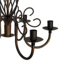 Ver imagem 6 de Lustre de Metal com Espiral para Sala de Jantar Iluminação Interna - Verniz