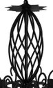 Ver imagem 4 de Lustre de Metal com Espiral para Sala de Jantar Iluminação Interna - Preto